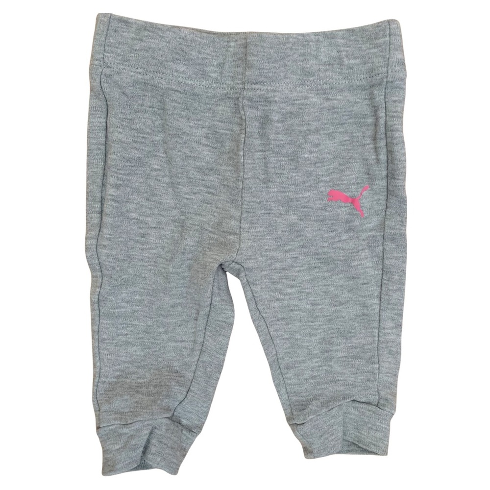 Puma Grey Pink Sweatpants Joggers Baby 0-3 M
